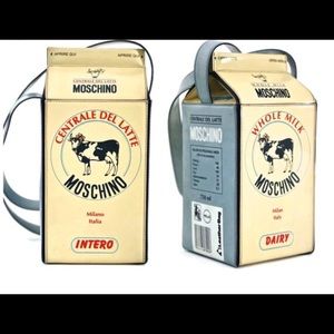 Super rare Moschino 1990’s vintage milk carton bag